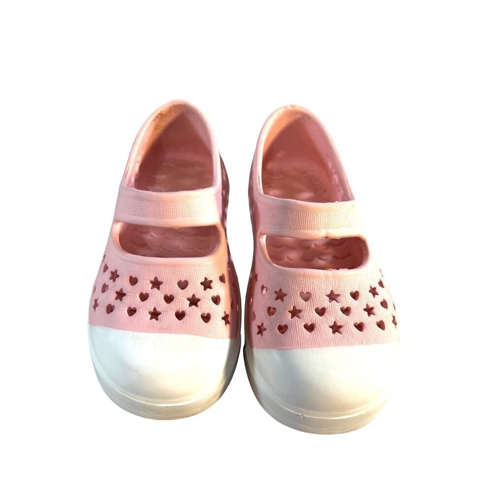Girls Toddler Slip-On Plastic Shoes Play Water Pink Size 7-8